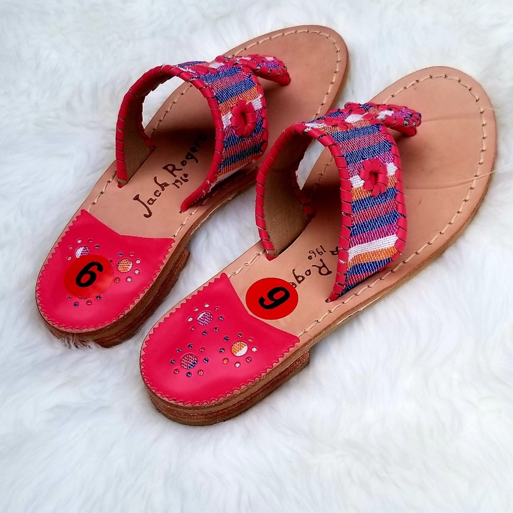Jack Rogers Navajo Canvas Rare  Collector Sandals - Picture 2 of 3